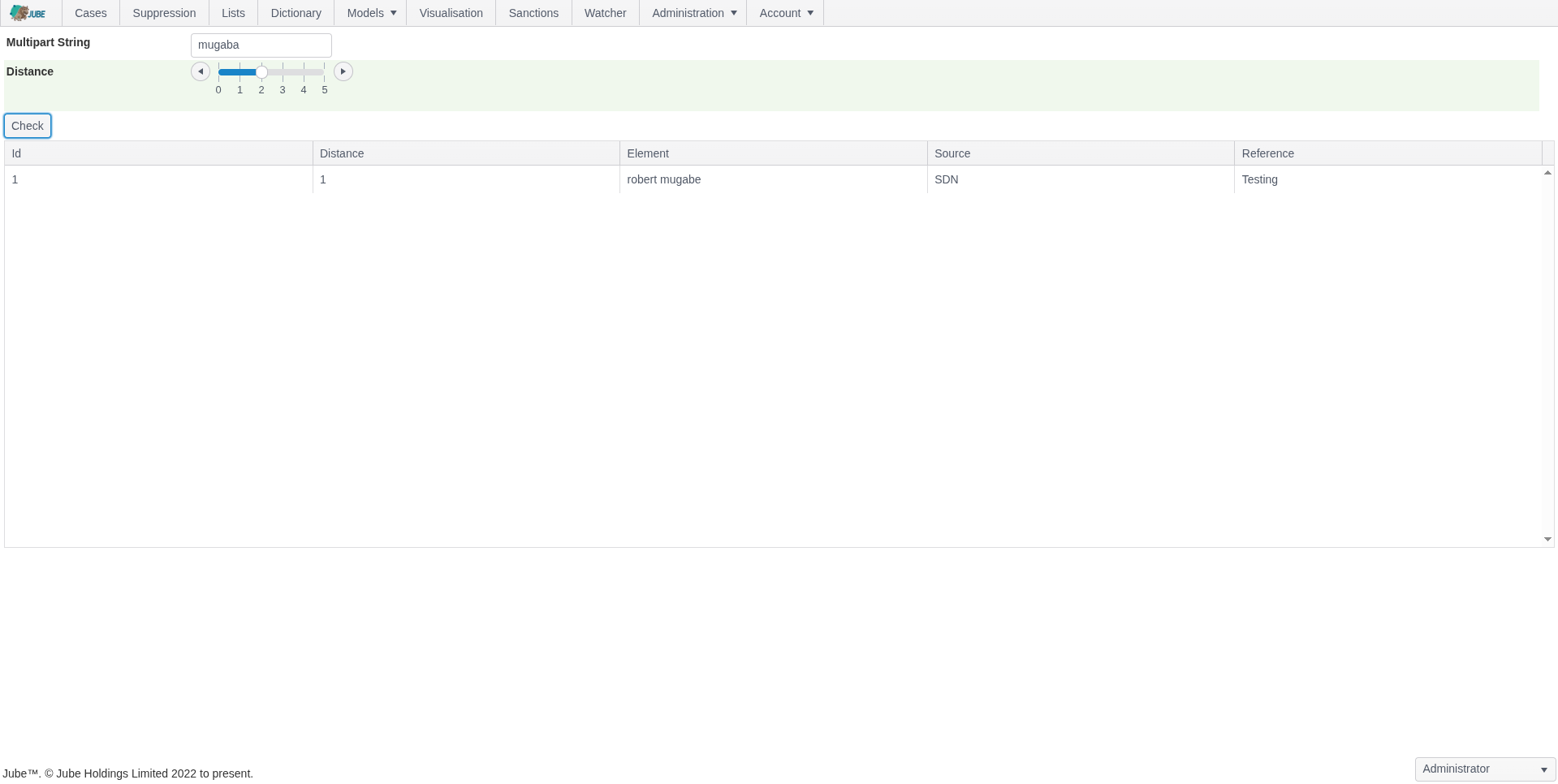 Manual sanctions screening in open source AML software